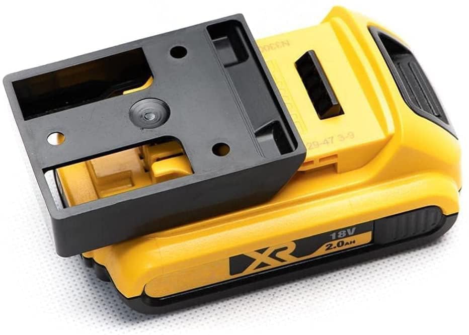 StealthMounts Battery Holders for DeWalt 20v/60v | Cordless Battery Mounts for DeWalt Power Tools | 6 Pack | Battery Clip Organizers for DeWalt