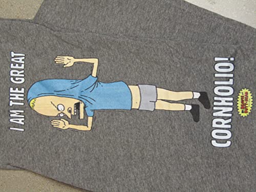 Beavis and Butthead I Am the Great Cornholio! Adult Men's Gray Graphic Sleep Pajama Pants2