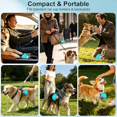 10-oz HJKLIUT Stainless Steel 2-in-1 Dog Water Bottle w/ Silicone Bowl (3 colors) 6.99 + Free Shipping w/ Prim + 30% Off Code 9L73VY51 - image 4