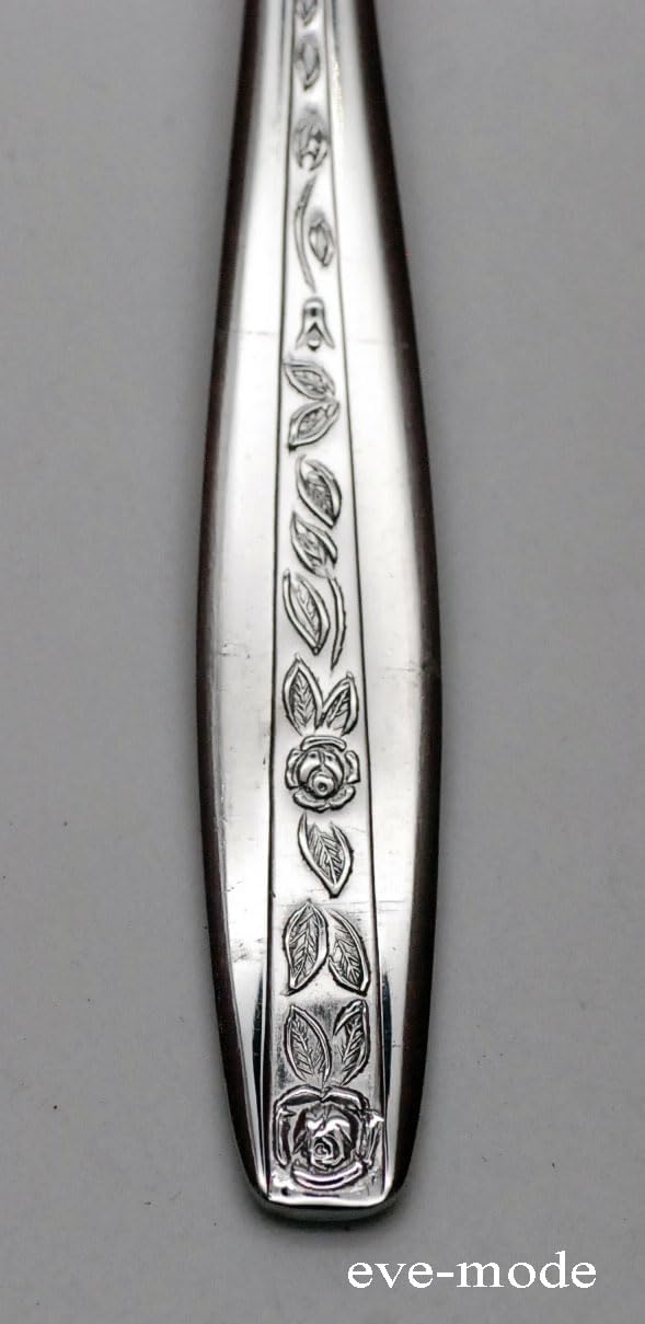 eve-mode 18-0 Petite Rose Line, Teaspoon, Set of 6, Made in Japan