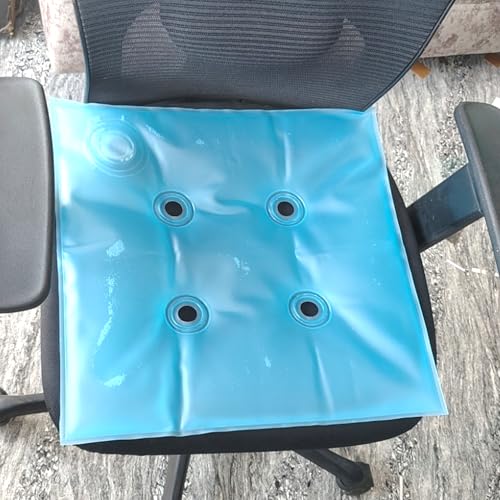 Image of Premium Water Cushion for, Office Chair, Old Aged People,Pregnancy, Wheelchair for Weight Distribution and Keeping Body Cool,Prevents Tailbone pain & Back Pain, Piles Patient, Diabetic Patient