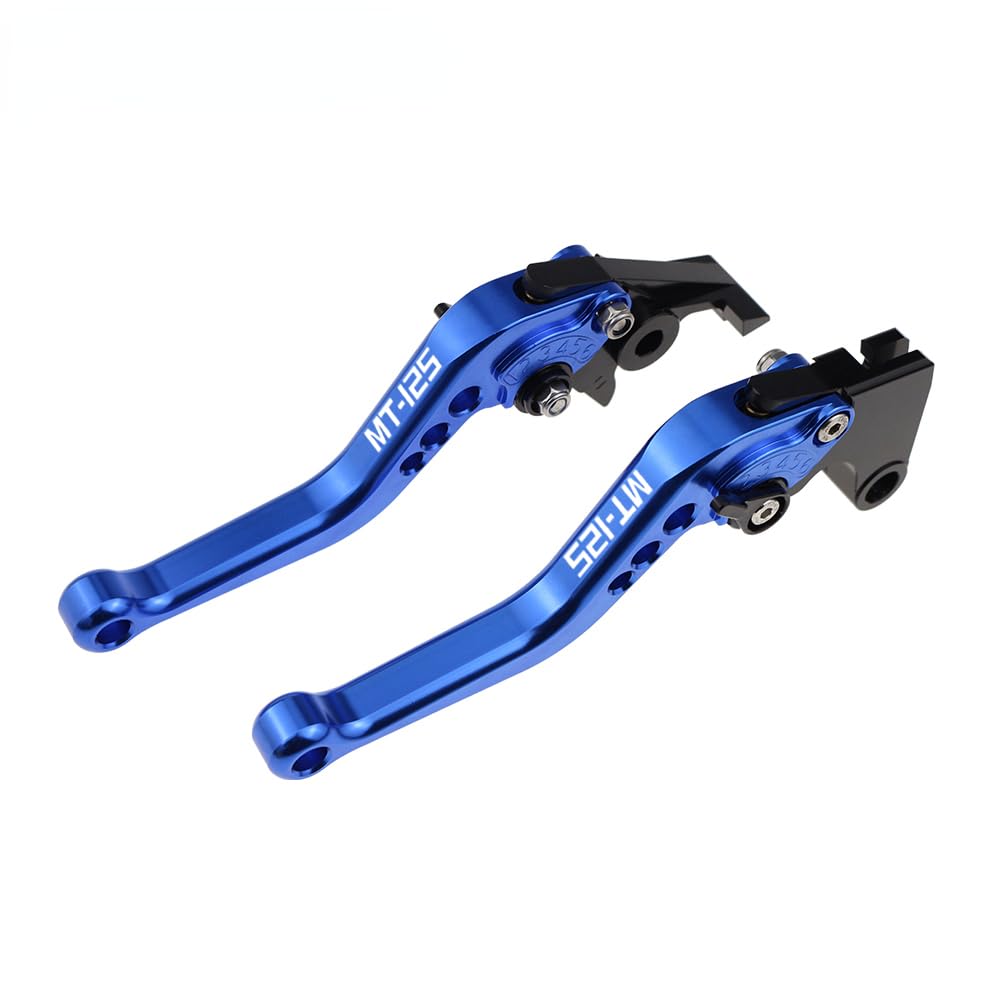 Moto Leve Freno e Frizione Regolabili Corte CNC – Per MT-125 2014-2021 (Blu)