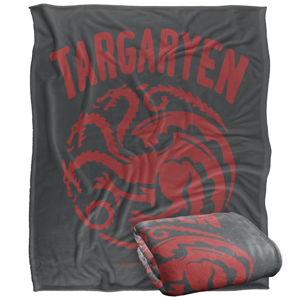 GAME OF THRONES Blanket, 152 x 127 cm The Fire and Blood Silky Touch Super Soft Throw Blanket