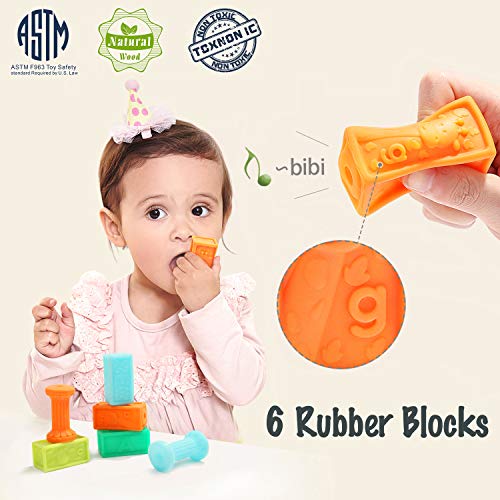 Top Bright Wooden Building Blocks Toddlers 1-3,Baby Blocks 12-18 Months,Toy Blocks For 1 2 3 Year Old 80 Piece #TOP2