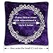 Resonant Energies 8.5 Inch Square Purple Crushed Velvet Tiara & Crown Display Pillow Stand, 'Bean Bag' Support, TPV36X