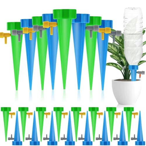 MWZEAUL 24 Pezzi Sistema di Irrigazione Annaffiatoio Automatico, Regolabile Irrigatore Automatico, Innaffiare Piante in Vacanza per Vasi Piante Fiori, Kit Irrigazione a Goccia per per Balcone Giardino