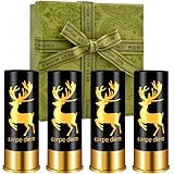 Nerien Verres à Schnaps avec Cerf pour Cadeaux de Chasse - 4 Verres...