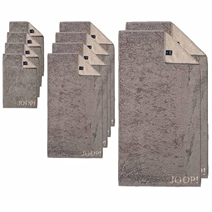 Joop! Handtuch Set, 10-TLG. - Classic, 2X Duschtuch, 4X Handtuch, 4X Gästetuch Braun Set – Bild 3