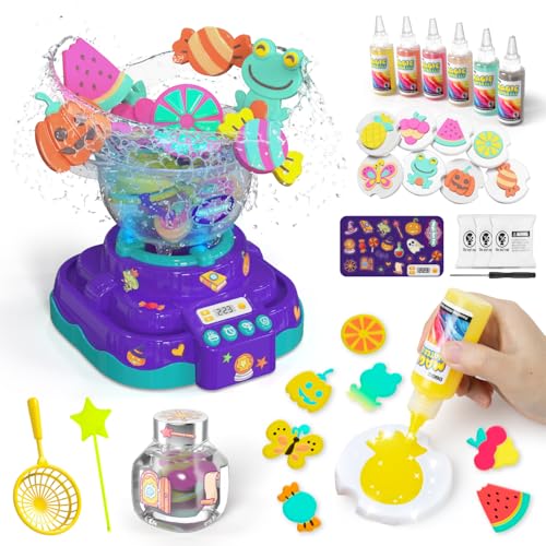 snookids Kit DIY Magico Acqua Fata per Bambini - Set di Gel Aqua di 6 Colori & 8 Forme & Kit di Pentola Magica Fata d’Acqua - Giocattolo 3D DIY di Arti e Mestieri per Bambini