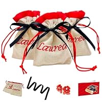 Set Bomboniere Laurea 12 Pezzi - Sacchetti Juta, Gufetti, Confetti E Bigliettini Per Festa - Foto 8