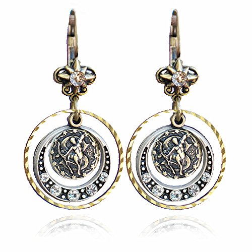 Zodiac Earrings, Zodiac Jewelry, Astrology Jewelry, Birthday Earrings, Birthday Gift, Zodiac Sign, Horoscope Jewelry