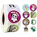 Produktbild BLOUR 100 Stück/Rolle niedlichen Cartoon Tiere Aufkleber Journal Scrapbooking Lehrer Ermutigung Belohnung Aufkleber für Kinder Briefpapier