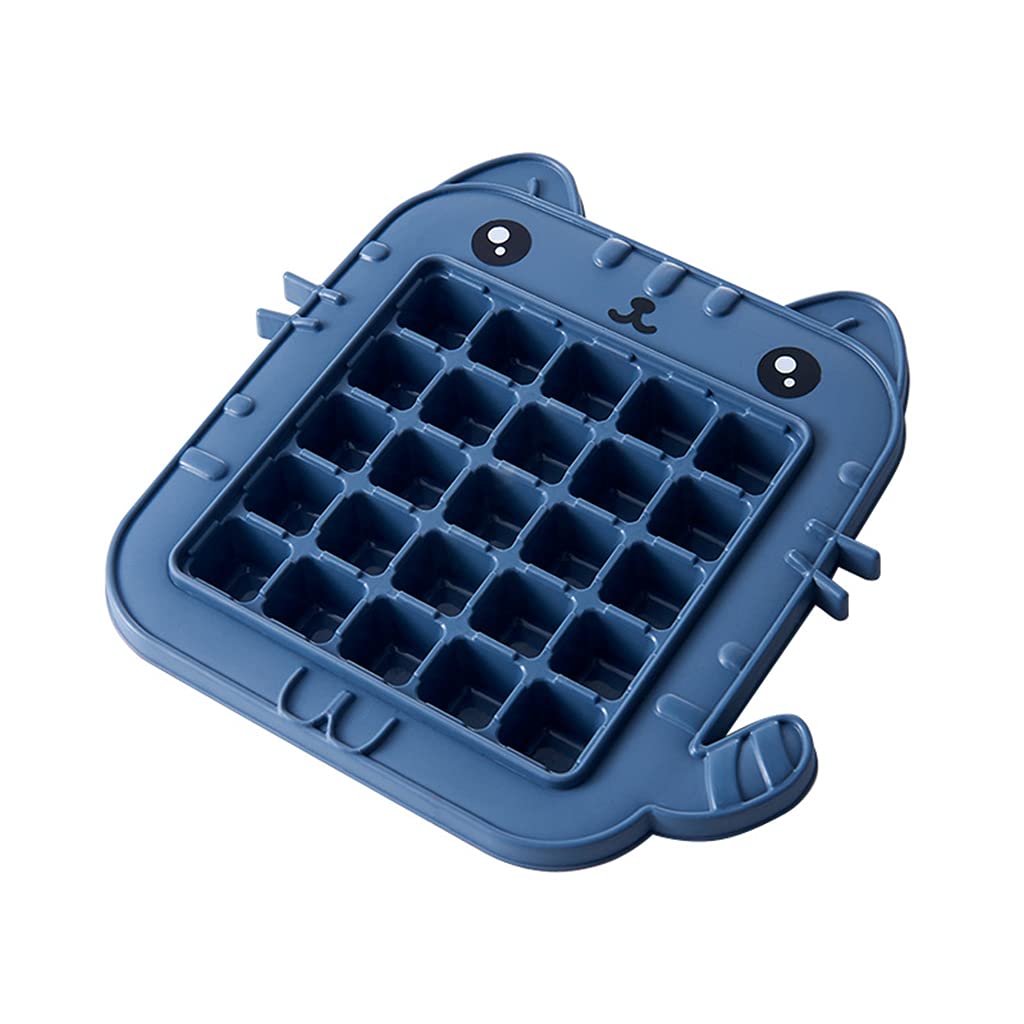 MALSSE Creative Animal Shape Homemade 25 Grid Ice Molds Ice Tray Maker to Make Cube Grinding Tools Cartoon Cute Cube Tray Trays for Freezer Pp Free Easy Release