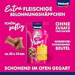 Vitakraft Crispy Crunch, knusprige Snackkissen gefüllt mit Malz, Katzensnack, zur Vorbeugung von Haarballen, ohne Zusatz von Zucker (1x 60g) – Bild 2