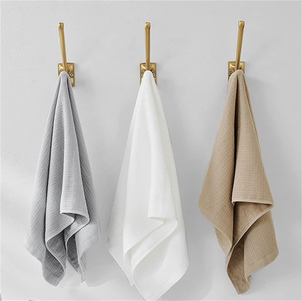 Cotton Face Wash Household Double-Sided Towel Men and Women Absorbent Quick-Drying Non-linting Soft Towel(Black)