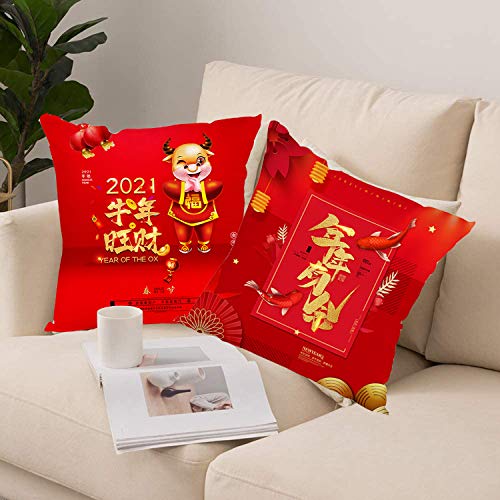 Fodere per cuscini natalizi - 4 pezzi 45 * 45 cm