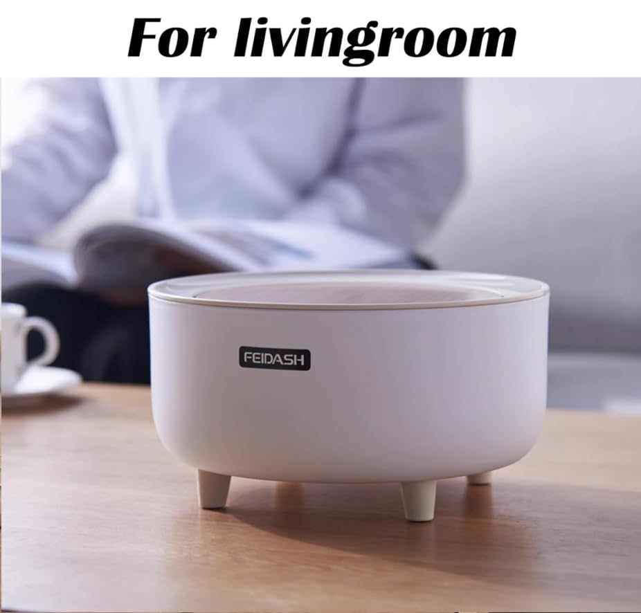 Miniatura 5 de Faubourg - Mini bote de basura de escritorio, organizador de mostrador de baño con tapa abierta, soporte para aperitivos de cocina, plástico, para