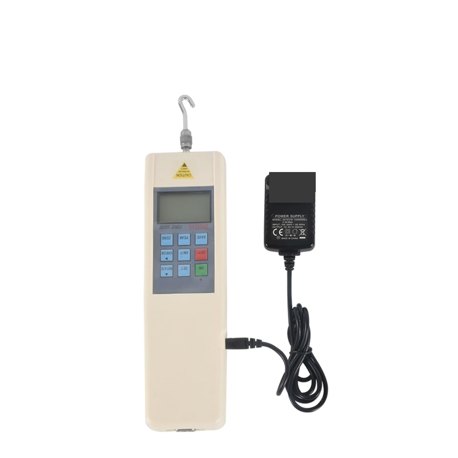 Digital Force Gauge Digital Display Dynamometer Portable Digital Push Pull Force Gauge Force Meter Measuring Instrument 100N 500N 200N Portable Tension Pressure(10N)