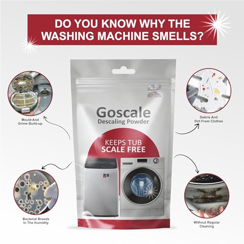 Image of Washing Machine Cleaner,Descaler For Washing Machine Front Load And Top Load,Washing Machine Cleaning Powder,Descaling Powder For Washing Machine,Drum Cleaner For Front Load 100 Gm (Pack Of -2)