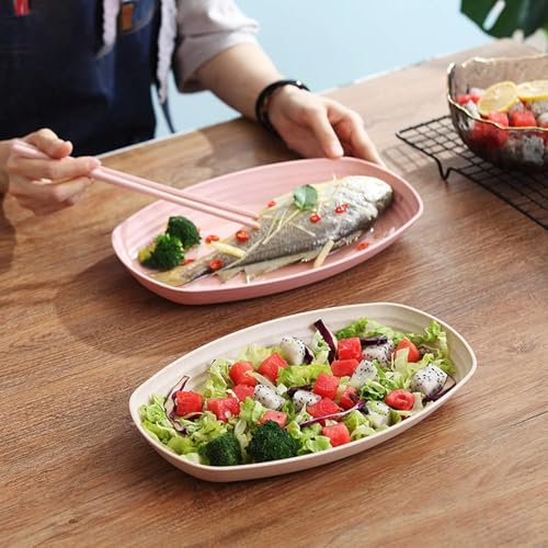 Image of YANCI 4 Pack Wheat Straw Plates, 11 Inch Microwave Safe Lunch Dinner Plates, Degradable Reusable Eco-Friendly BPA Free Lightweight Plates, Multicolor