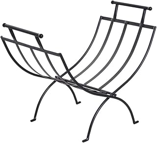LILIKY Firewood Storage Rack Simple Iron Firewood Storage Shelf Fireplace Tools Wood Firewood Rack Folding Wood Rack Flooring Home