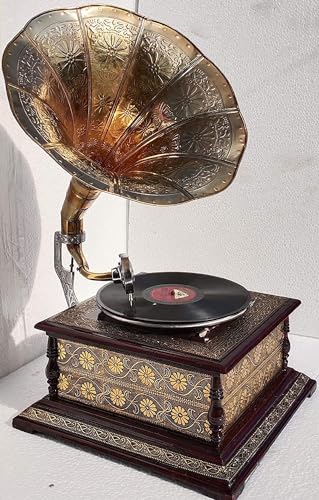 Puoi mettere questo bellissimo grammofono in casa e in ufficio per scopi decorativi.