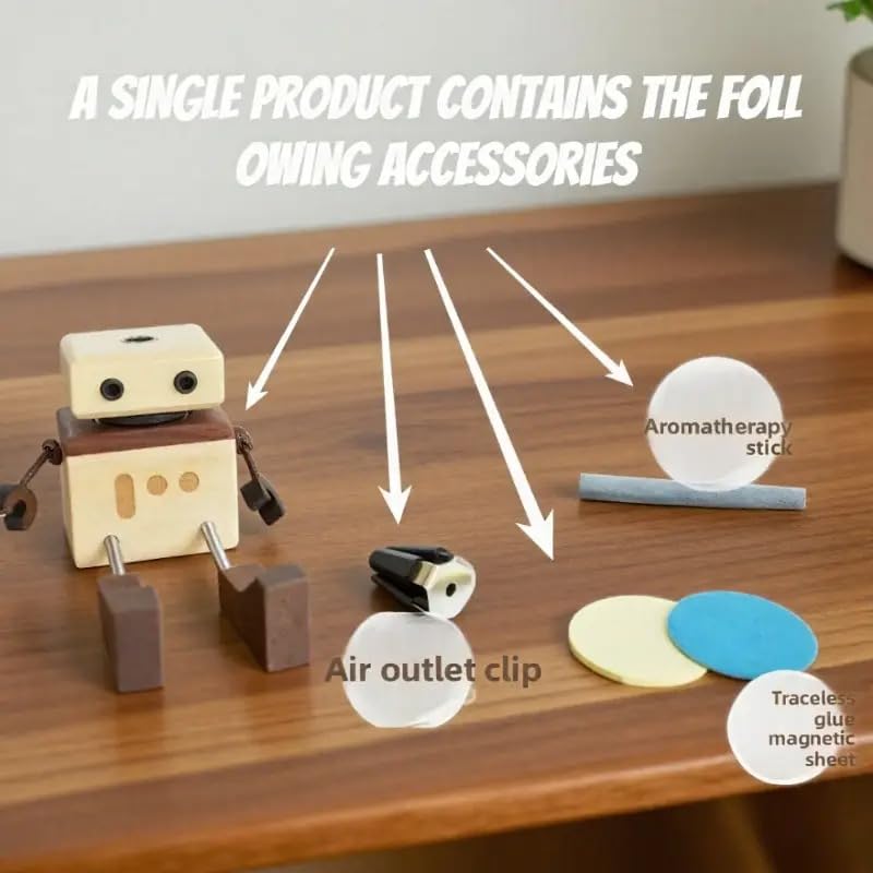 Difusor aromático eléctrico para auto diseño robot miniatura 4