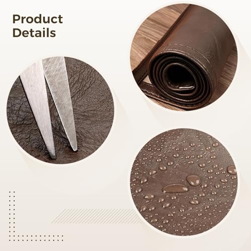 Almohadilla de reposacabezas de 17 x 27 pulgadas en cuero premium 3