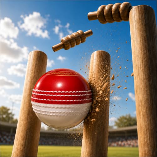 Image of CW Spin Red & White Cricket Ball Water Proof |Practice Training Light Weight 115 Grams |Pack of 4