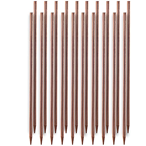 KADAX Tuteur en bois imprégné, barre de plantes grimpantes, barre de plantes grimpantes, barre de fleurs résistante aux intempéries, treillis, piquets en bois, piquets (20, 28 mm x 120 cm)