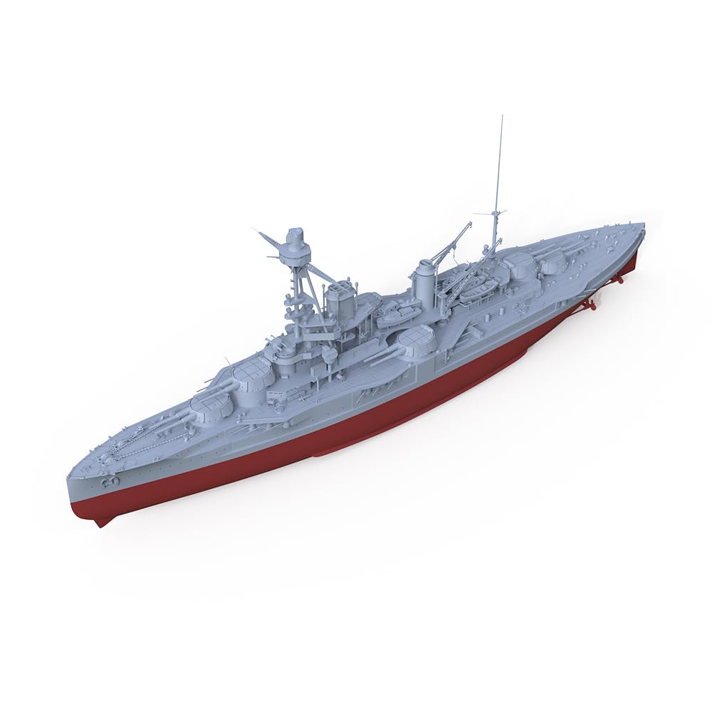 MRY-SFW SSC300527S-A 1/300 zestaw do budowy modelu wojskowego, francuska marynarka wojenna, pancernik Courbet, pełny kadłub
