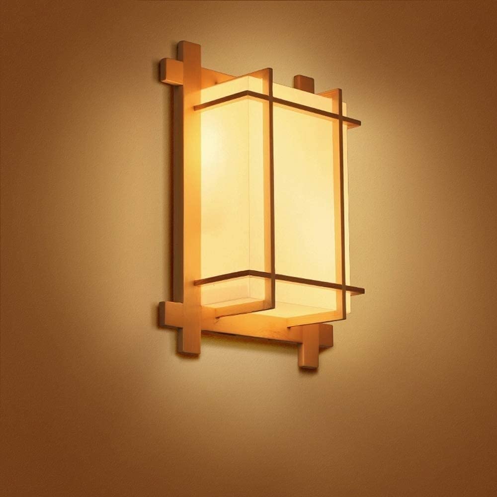 Luces de salón WQHPLMD con tecnología LED y base de madera natural 8