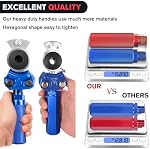 Nilight Glad Poignées mains ensemble avec joints Mains lourdes Extension Gladhand Kit d'urgence & Frein de service Air Connecteurs d'attelage pour système de freinage semi-remorque 1 Paire, 2 Années de garantie