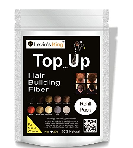 Hair Building Fiber, Black, 25g - Pack of 1