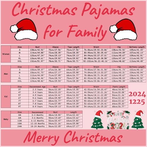 Christmas Pyjamas,Family Christmas Pyjamas Set,Matching Christmas Pyjamas,Christmas Pajamas,Family Christmas Pyjamas Set Mens Womens Xmas Matching Pyjama Kids His and Hers Pjs Boys Girls Couples Pj - Image 7