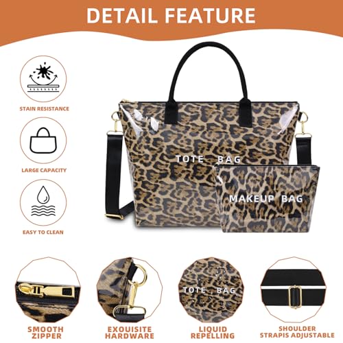 Bolso Tote Valentoria PVC para Mujer 2Pzs miniatura 6