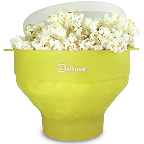 Original Salbree Microwave Popcorn Popper, Silicone Popcorn Maker, Collapsible Bowl BPA Free