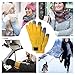 QDKVTNDJZ Touchscreen Gloves for Winter – Wireless Thermal Glovesold Weather Grips | for Phone Calls All-Outdoor Bicycle Snowboarding Skiing Construction Travel Gardening(Yellow,C)