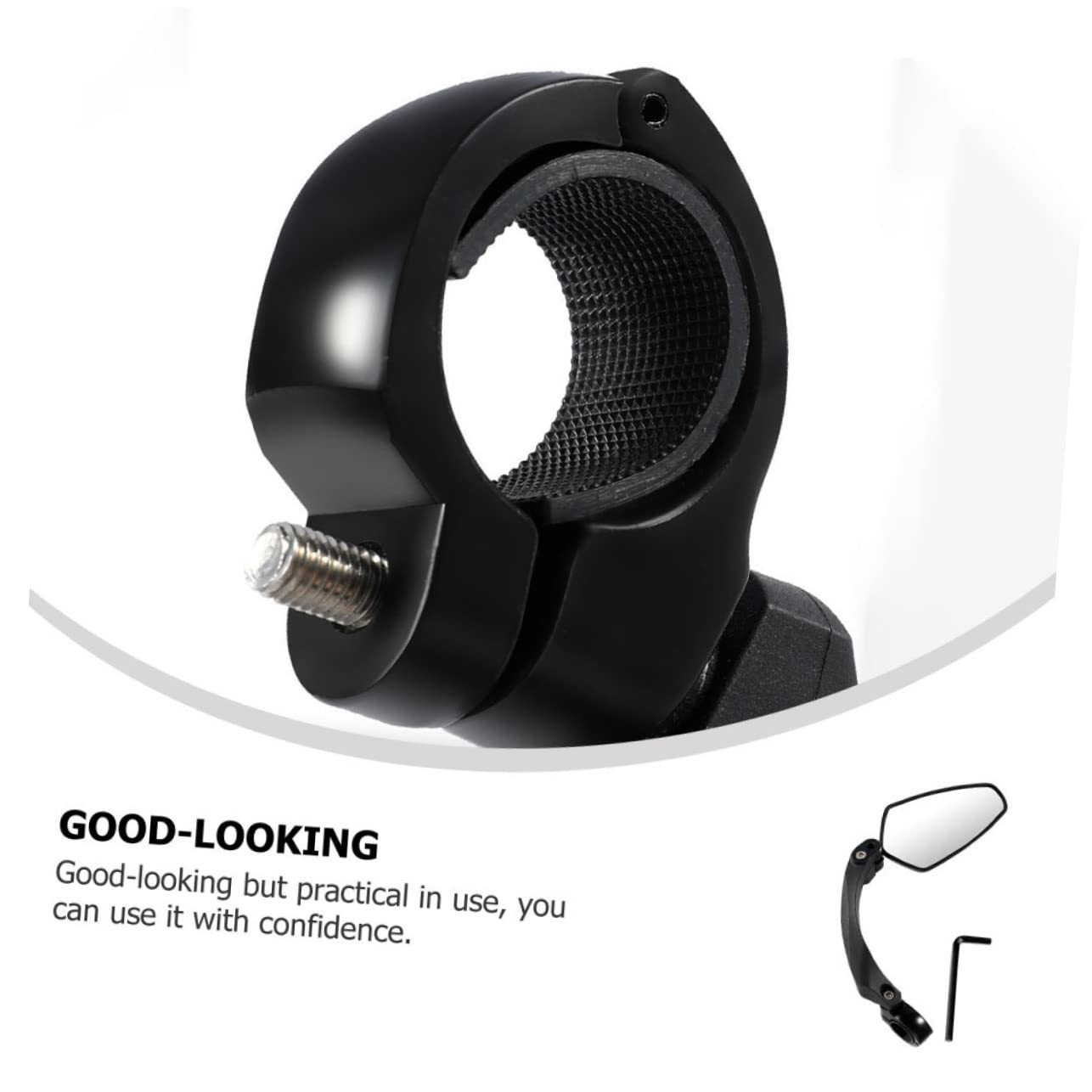 Kisangel 3pièces Rétroviseur De Vélo Rotatif Miroir Arrière De Sécurité Pour Cyclisme Installation Rapide Sans Outils Miroir Extérieur Pratique Pour Vélos Et Trottinettes