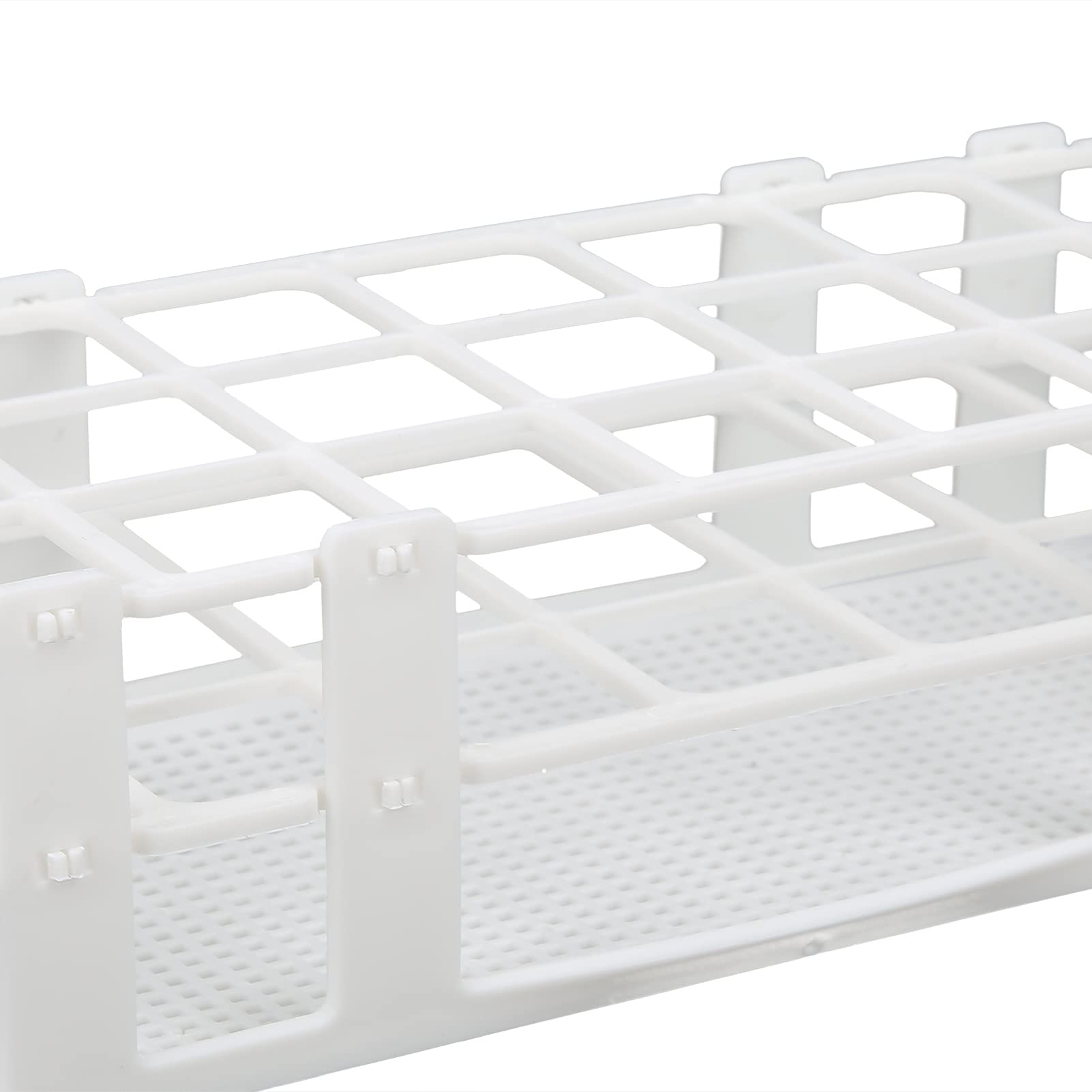 Gradilla para Tubos de Ensayo 30 mm x 21 Orificios Plástico Desmontable Laboratorio