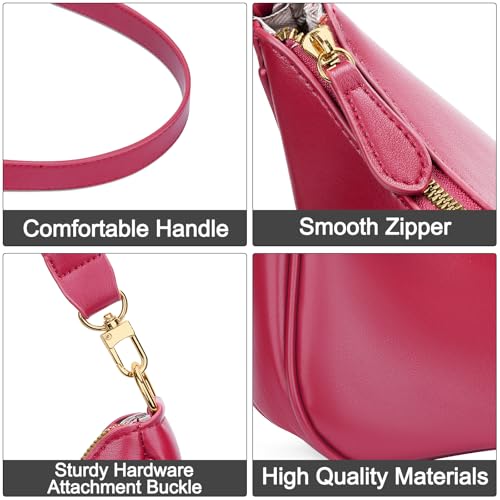 Image of KKXIU Shoulder Bag for Women Cute Hobo Purses and Handbags Retro Clutch Underarm Purse | Cute