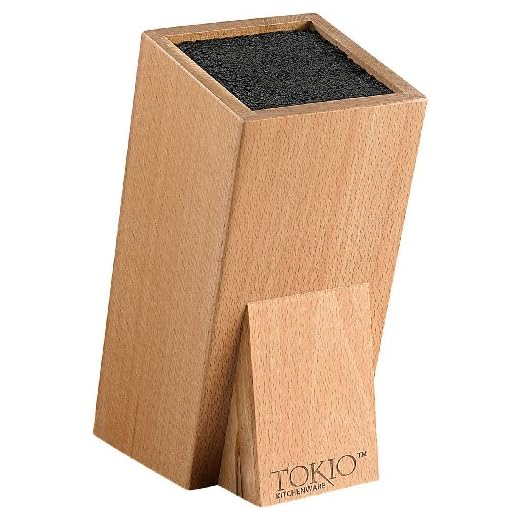 TokioKitchenWare Messerblock Borsten: Universal-Messerblock aus Holz mit Borsteneinsatz (Bürsteneinsatz für Messerblock)