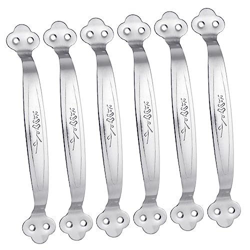 LckCryspho ステンレススチール製 梅花型引き手 10個 ? 耐久設計 ドアキャビネット用 取っ手 付け簡単