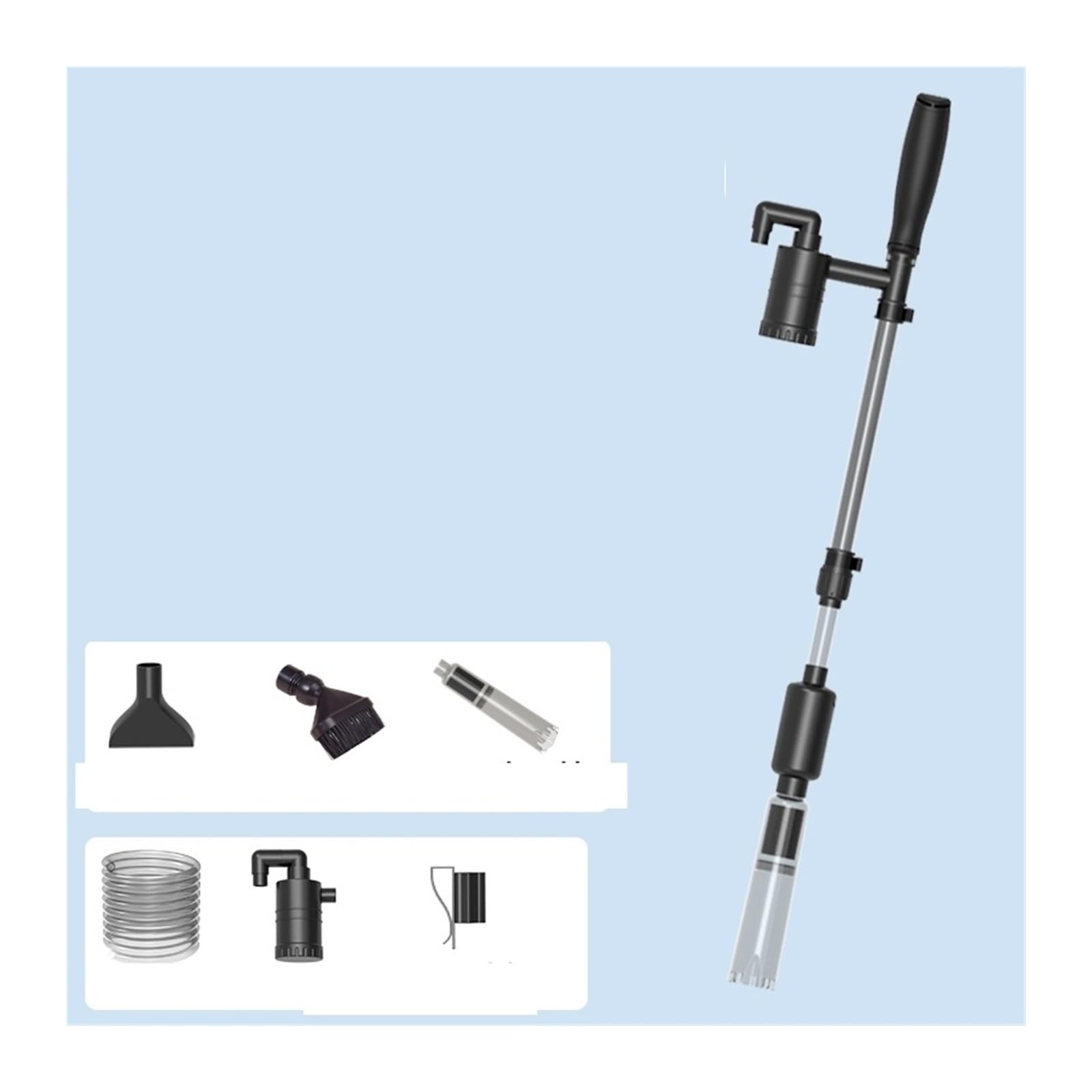 Cambiador de Agua eléctrico Multifuncional for pecera, Herramienta de Limpieza for Intercambio de Agua de Acuario, Filtro de succión de heces de Pescado silencioso, 220-240V(2000L)