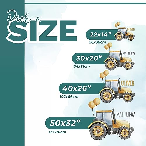 Vinilo Decorativo Personalizado Bulldozer Acuarela Amarillo miniatura 6