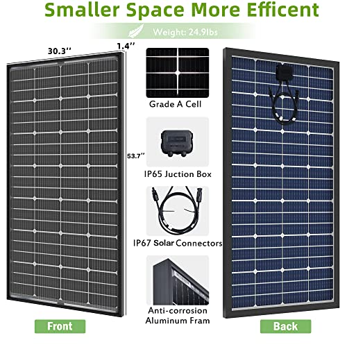 Jjn Bifacial 400 Watt Solar Panel 12V 10Bb Monocrystalline Solar Panels High Efficiency Solar Module For Rv Home Farm Trailer Camper Marine Off Grid System thumb #2