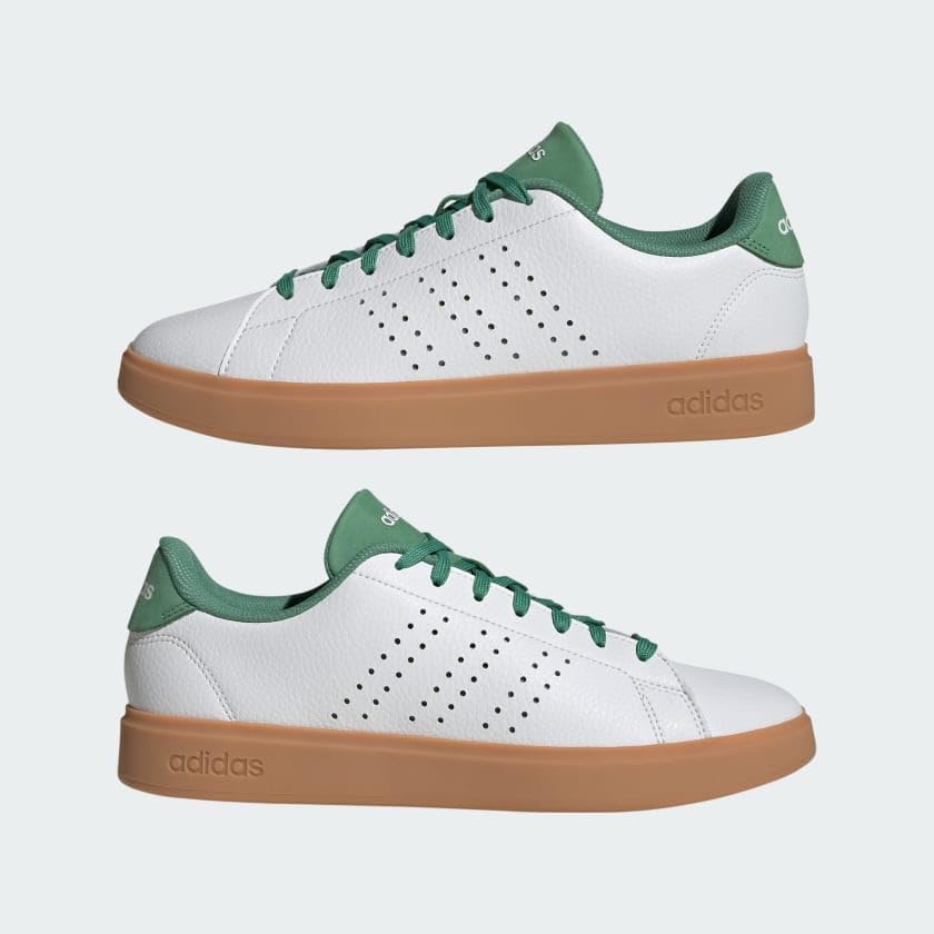 Image of adidas Mens Advantage 2.0 Tennis Sneakers Shoes - White