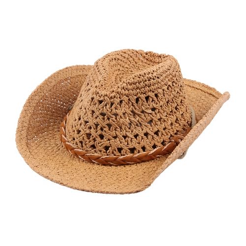Faxianther Chapeau de Paille Pliable pour Enfants Chapeau Panama d’Eté Respirant pour Garçons et Filles
