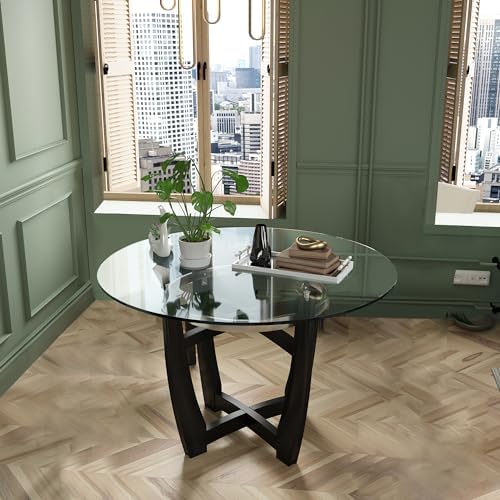 PADMA HOUSE 48" Inch Round Glass ...