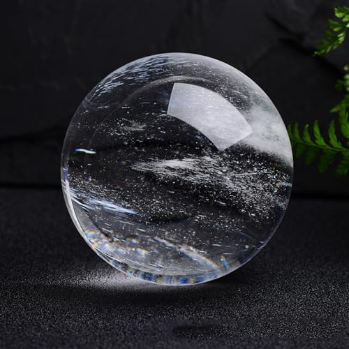 Sphere crystals stone transparente de 17cm para brujería y hogar 4